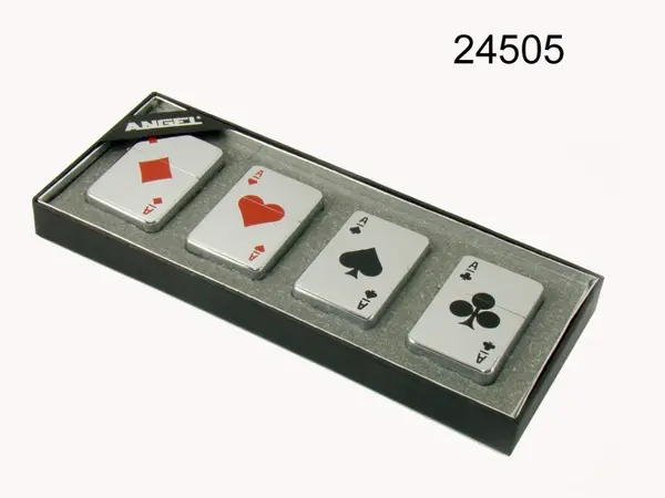 Angel Benzin Feuerzeug Asse 5,5cm 