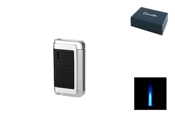 Caseti Feuerzeug Bardolino Jet, schwarz 