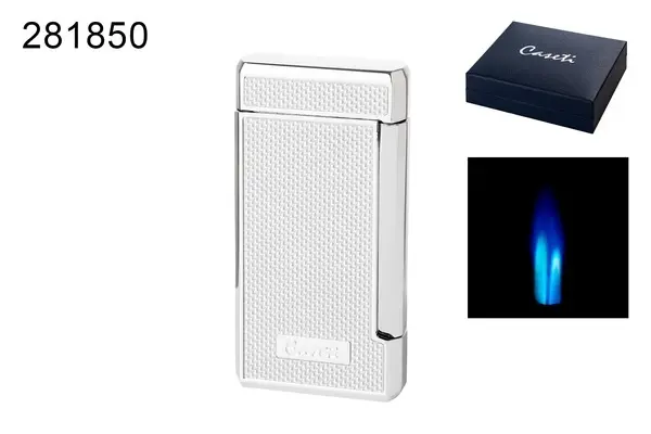 Caseti Feuerzeug Marseille 2xJet, Chrom satiniert 