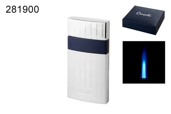 Caseti Feuerzeug Nizza 1xJet Chrome/Blue 