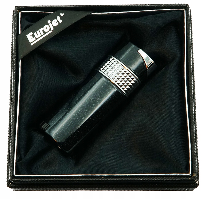 Eurojet Feuerzeug Lady Jet, schwarz/silber 