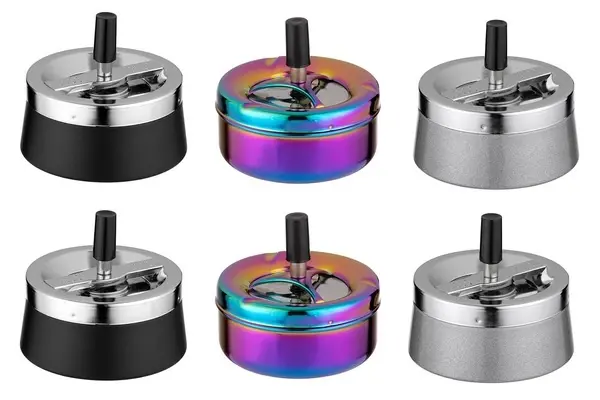 Angelo Schleuderascher, Metall schwarz/ grau/ rainbow, Ø 11cm 