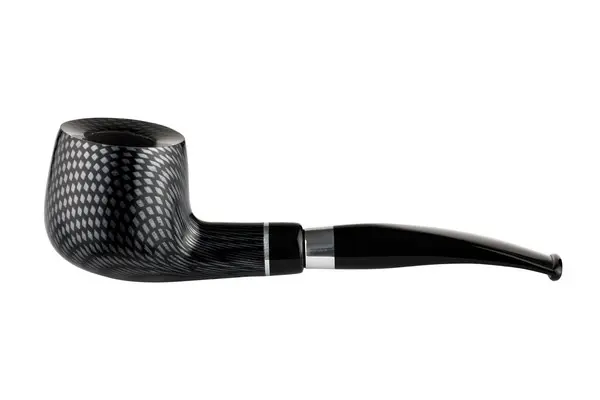 Angelo Pfeife Carbonoptik leicht gebogen 