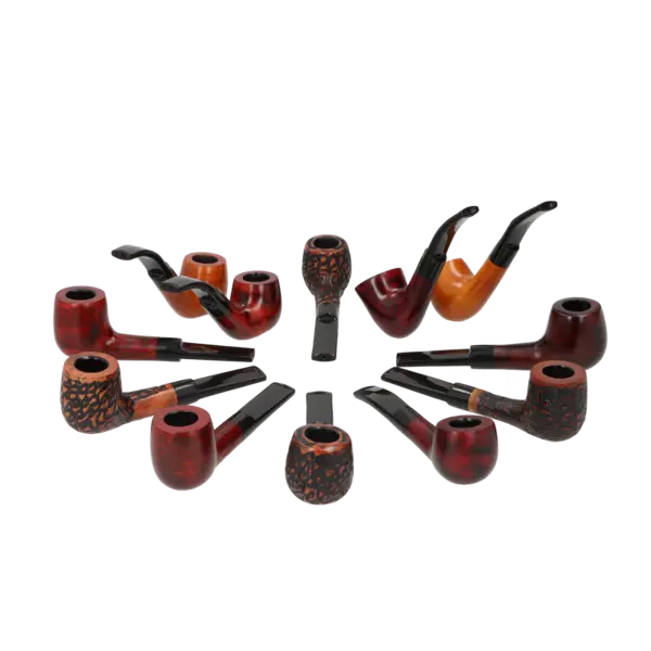 Angelo Pfeifen "Starter" glatt u. rustiziert, gerade + gebogen 12 Stk.