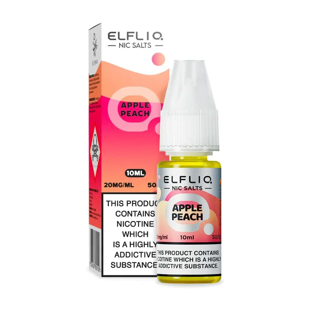 ELFBAR Elfliq SALT Liquid 20mg ApplePeach 10ml 