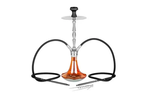 Super Heroes Shisha Edelstahl 2er 70cm, Clicksystem 