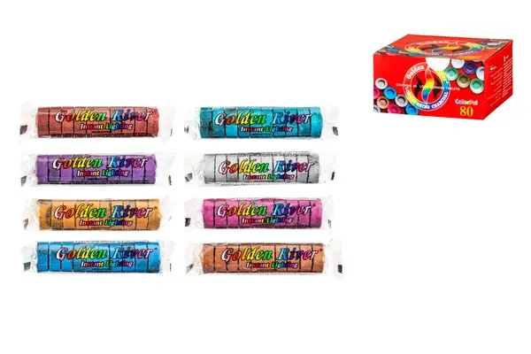 Golden River Kohle bunt, Ø33mm, 8x10 Tabletten 