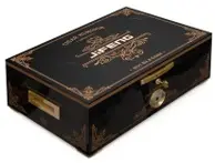 Angelo Humidor Schwarz – 60 x 40 x 20 cm, ca. 14,8 kg, für ca. 300 Zigarren