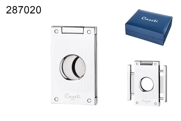 Caseti Zigarrenabschneider Gitter, 2 Klingen Ring 56 