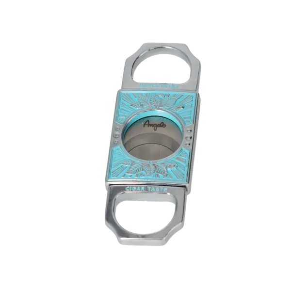 Angelo Abschneider Metall blau/silberfarben, 2 Klingen 