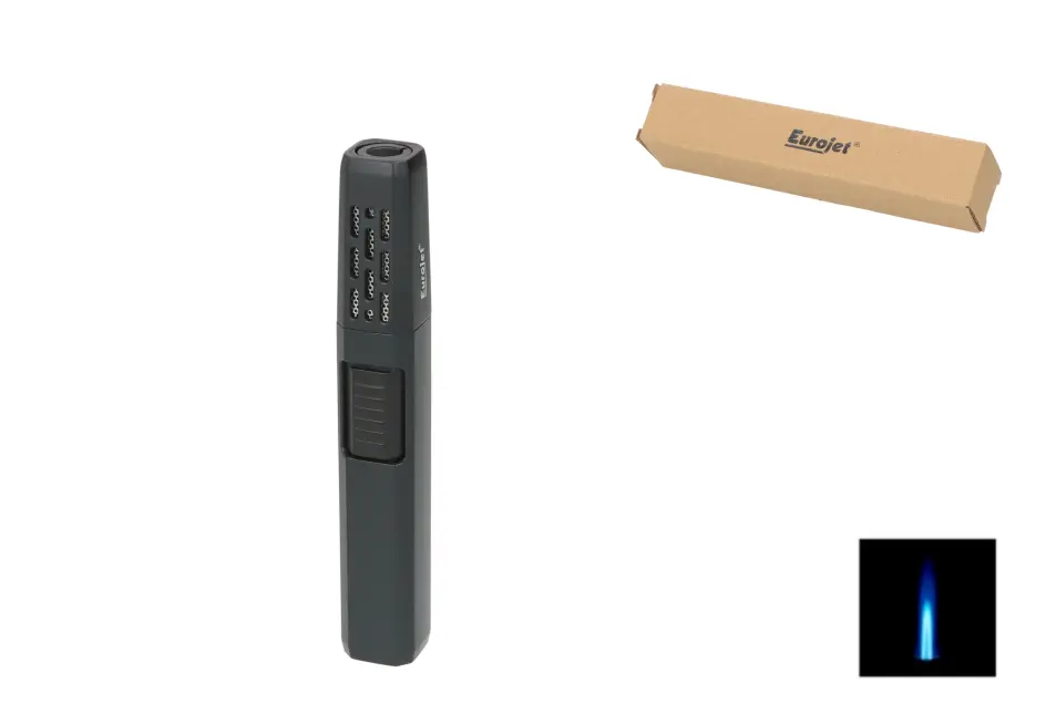 Eurojet Feuerzeug Jetflame Stab Torch schwarz 