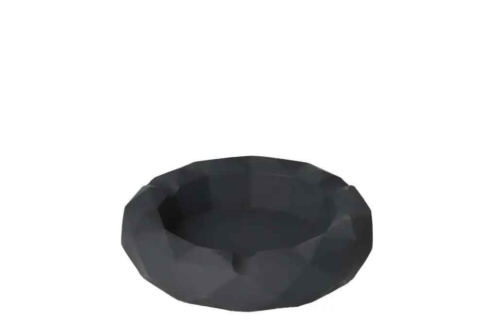 Zigarrenascher, Zement rund anthrazit, Ø 19cm, H.4cm 