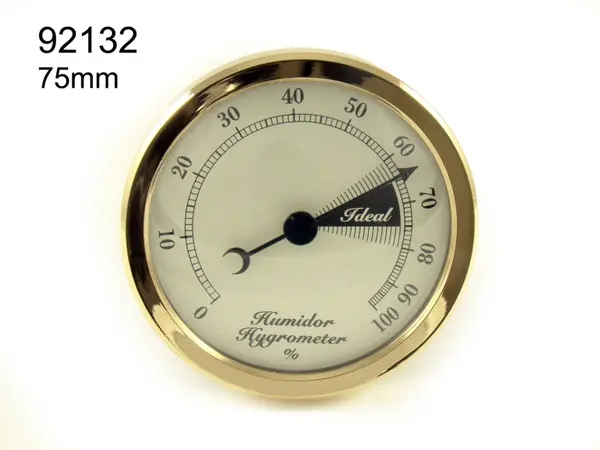 Hygrometer Gold 75mm 