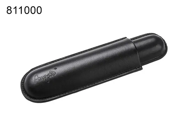 Angelo Zigarrenetui 1er Lederimitat, schwarz 16cm, Ring 58 