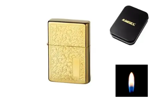 Angel Benzin Feuerzeug Venetian goldfarben 