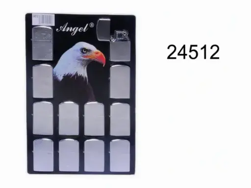 Angel Benzin Feuerzeug chrome gebürstet 5,5cm 