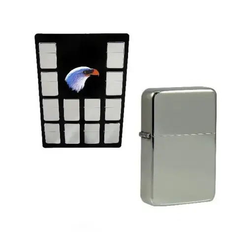 Angel Benzin Feuerzeug chrome poliert 5,5cm 