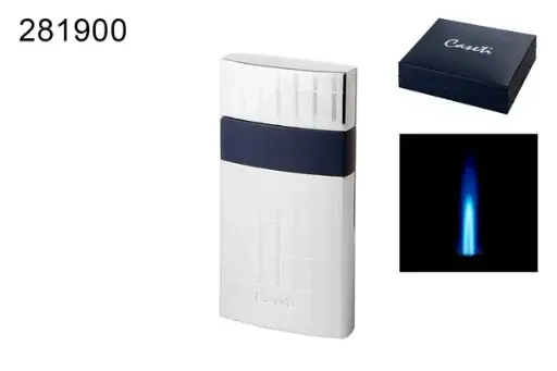 Caseti Feuerzeug Nizza 1xJet Chrome/Blue 