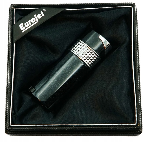 Eurojet Feuerzeug Lady Jet, schwarz/silber 
