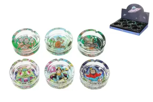 Monkey King Glasascher Space 6 Motive Ø 10cm, H. 3,8cm 