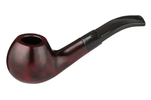 Angelo Pfeife Mod. 2, dunkelbraun, leicht gebogen 