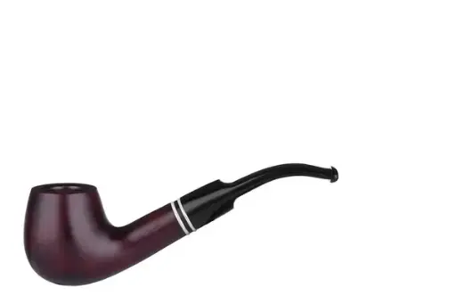 Angelo Pfeife Capri rotbraun gebogen mit Ring 