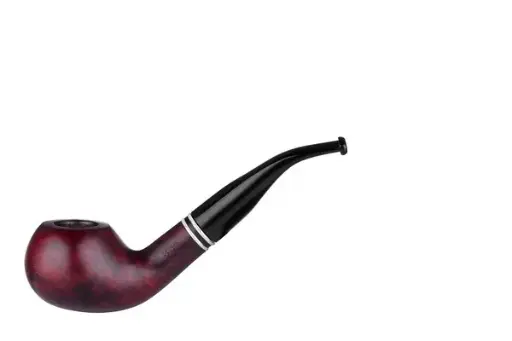 Angelo Pfeife Capri rotbraun gebogen mit Ring 