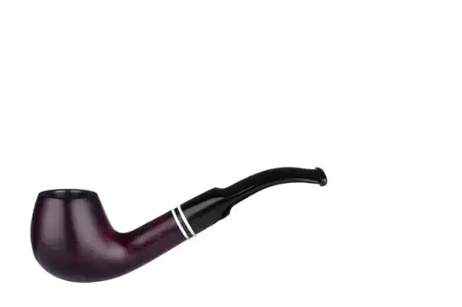 Angelo Pfeife Capri rotbraun gebogen mit Ring 