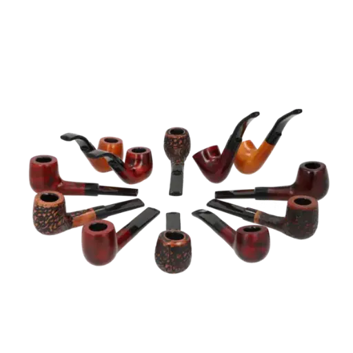 Angelo Pfeifen "Starter" glatt u. rustiziert, gerade + gebogen 12 Stk.