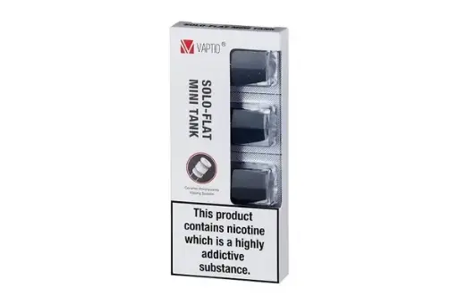 Vaptio Solo Flat Mini Tank – 1 ml, 1,5 Ohm