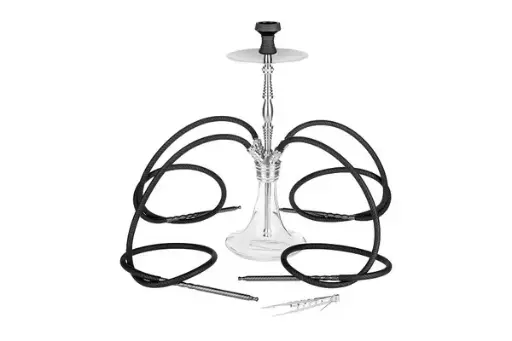 Super Heroes Shisha Edelstahl 4er 70cm, Clicksystem 