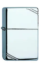 ZIPPO Benzinfeuerzeug „207“ Chrom poliert Vintage (Modell 60000809) – Der charmante Retro-Glanz