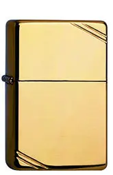 ZIPPO Benzinfeuerzeug „205B“ Messing poliert Vintage (Modell 60001168) – Der glänzende Retro-Star
