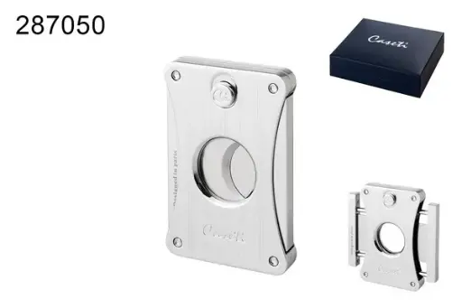 Caseti Zigarrenabschneider Chrom 2 Klingen, Ring 56 