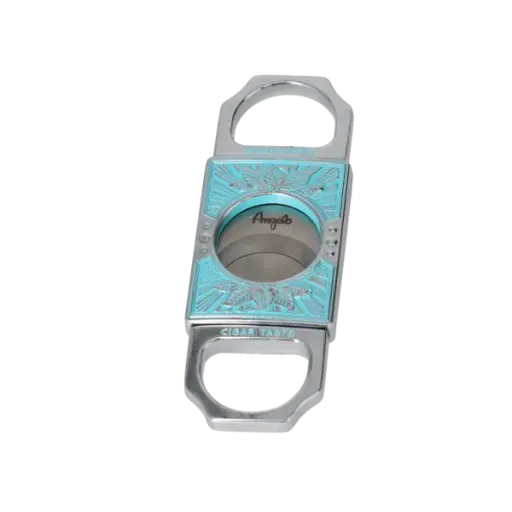 Angelo Abschneider Metall blau/silberfarben, 2 Klingen 