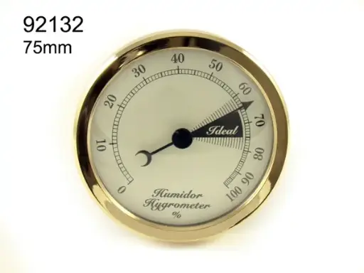 Hygrometer Gold 75mm 