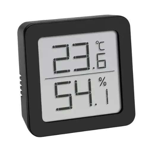 TFA Digital Hygrometer 6x6cm, zum Hängen oder Stellen, ohne Batterie 