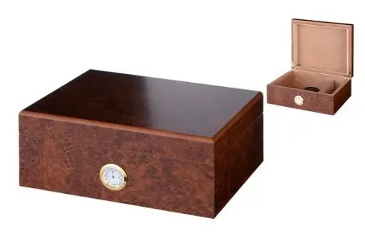 Angelo Humidor Wurzelholzdekor 26x22x11cm 