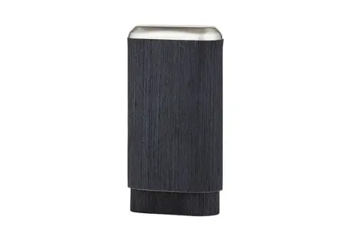 Angelo Zigarrenetui 3er Holzfurnier, anthrazit, Ø25mm, 14cm