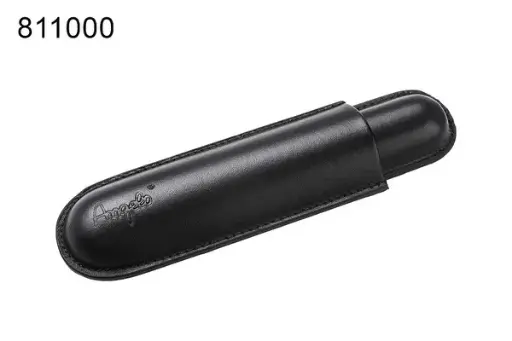 Angelo Zigarrenetui 1er Lederimitat, schwarz 16cm, Ring 58 