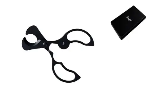 Zigarrenschere High End 14,5cm, schwarz lackiert, extra scharf 