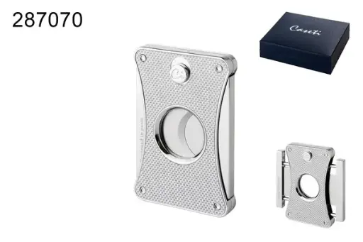 Caseti Zigarrenabschneider Chrom satiniert, Ring 56 